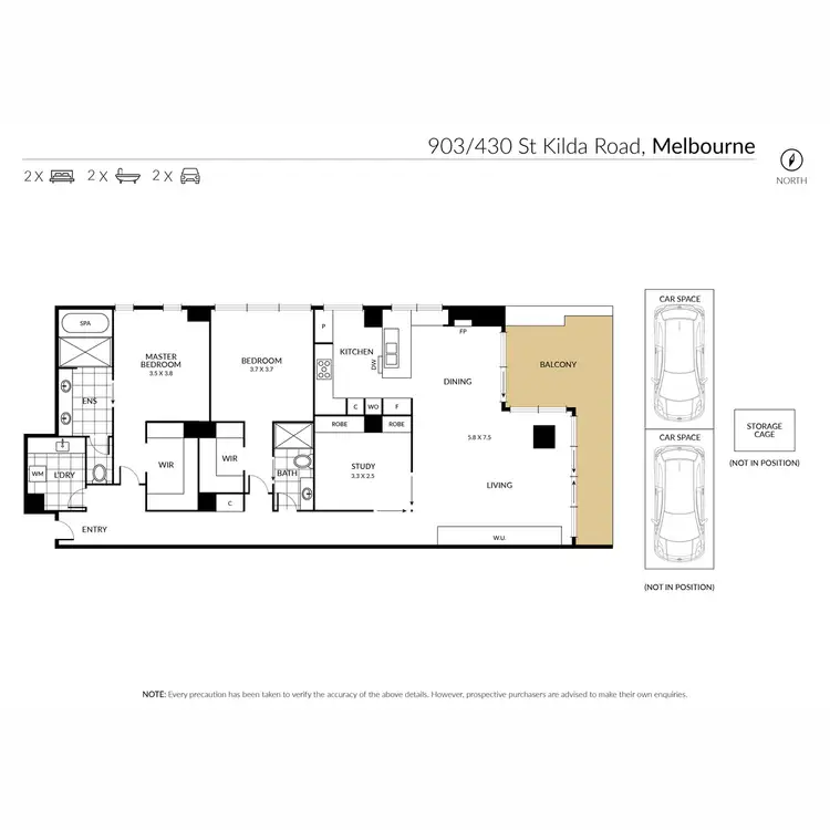 Floorplan of Homely apartment listing, 903/430 St Kilda Road, Melbourne VIC 3004
