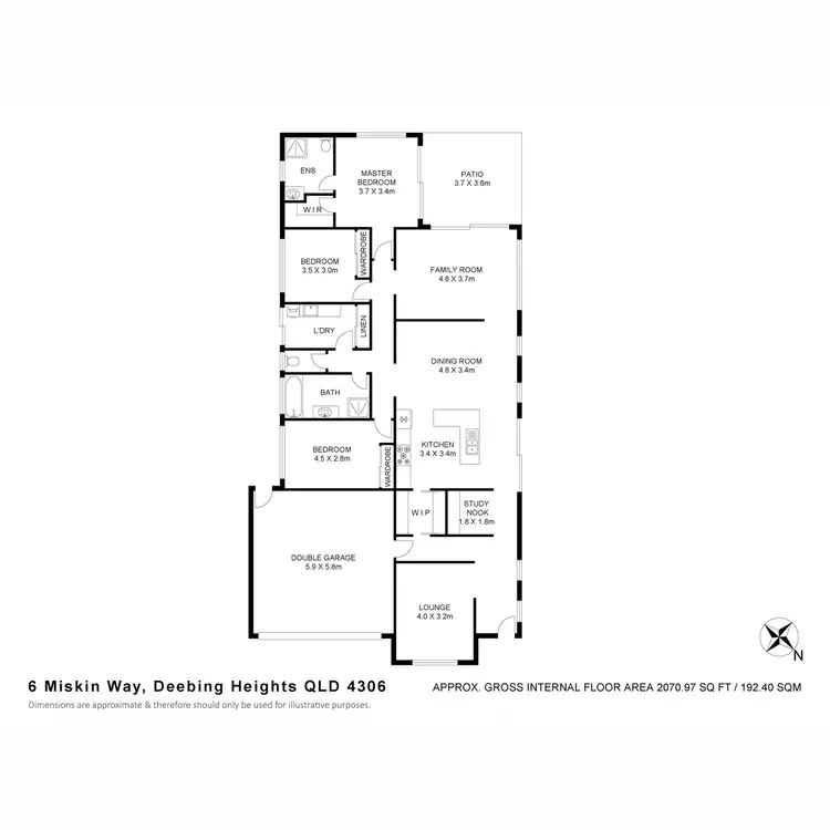 Floorplan of Homely house listing, 6 Miskin Way, Deebing Heights QLD 4306