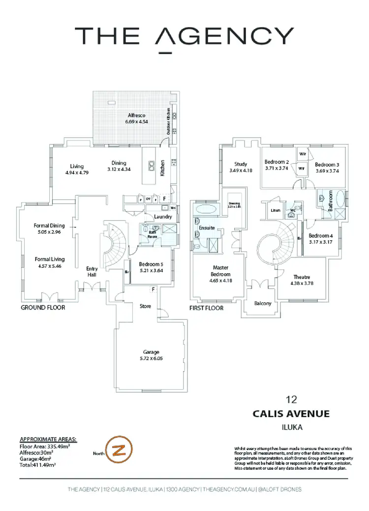 Floorplan of Homely house listing, 12 Calis Avenue, Iluka WA 6028