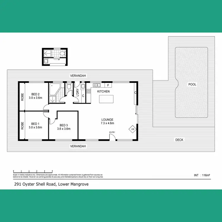 Floorplan of Homely rural property listing, 291 Oyster Shell Road, Lower Mangrove NSW 2250