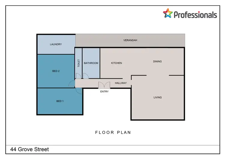 Floorplan of Homely house listing, 44 Grove Street, Kooringal NSW 2650