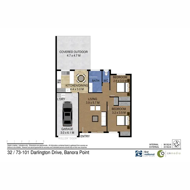 Floorplan of Homely villa listing, 32/73-101 Darlington Drive, Banora Point NSW 2486