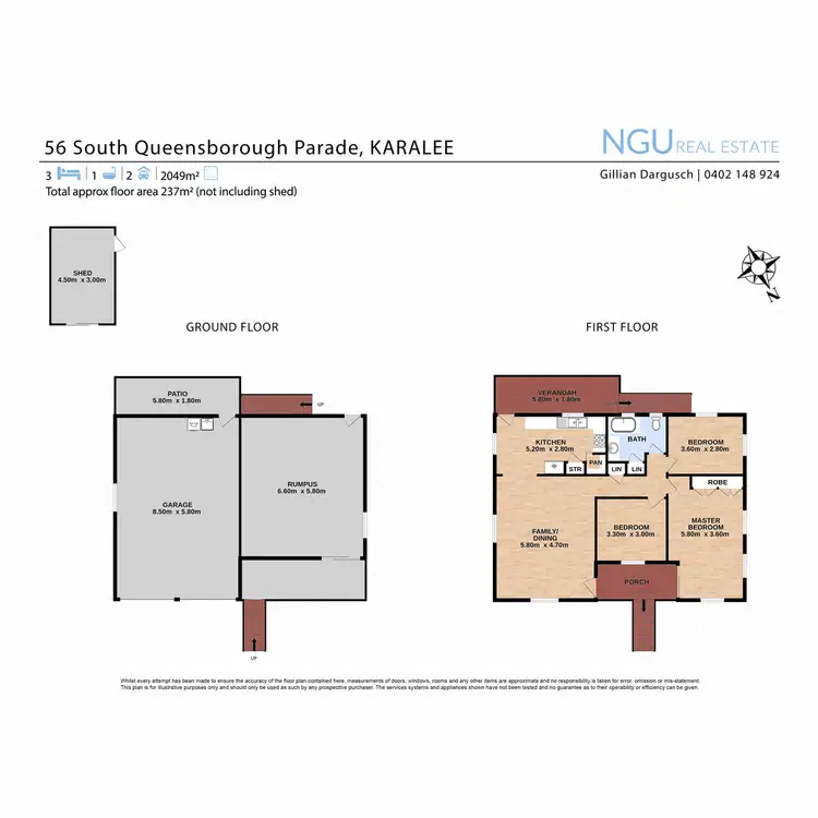 Floorplan of Homely house listing, 56 South Queensborough Parade, Karalee QLD 4306