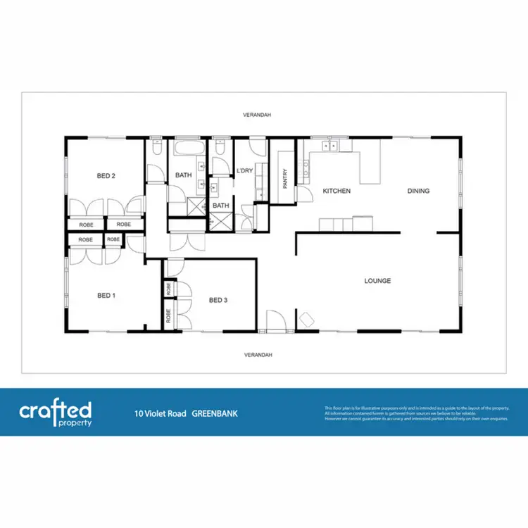 Floorplan of Homely house listing, 10 Violet Road, Greenbank QLD 4124