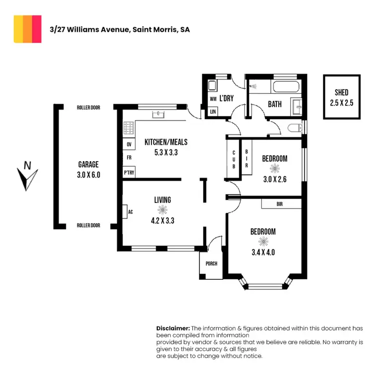 Floorplan of Homely unit listing, 3/27 Williams Avenue, St Morris SA 5068