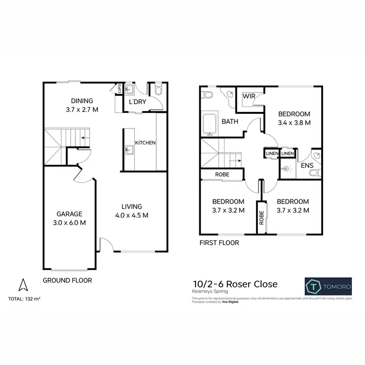 Floorplan of Homely unit listing, 10/2-6 Roser Close, Kearneys Spring QLD 4350