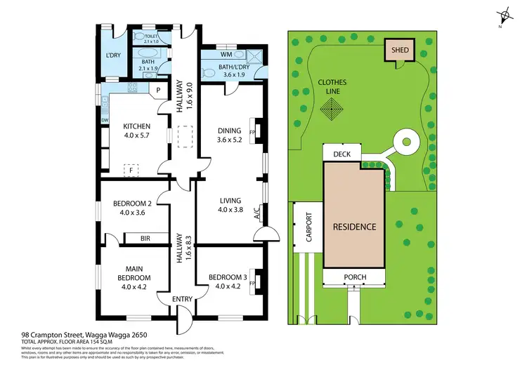 Floorplan of Homely house listing, 98 Crampton Street, Wagga Wagga NSW 2650