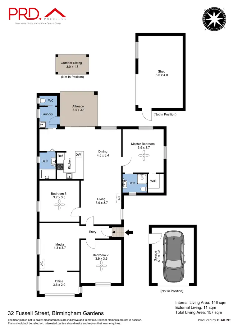 Floorplan of Homely house listing, 32 Fussell Street, Birmingham Gardens NSW 2287