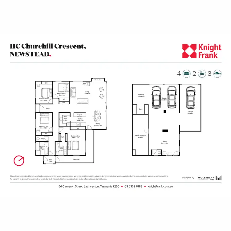 Floorplan of Homely house listing, 1/11c Churchill Crescent, Newstead TAS 7250