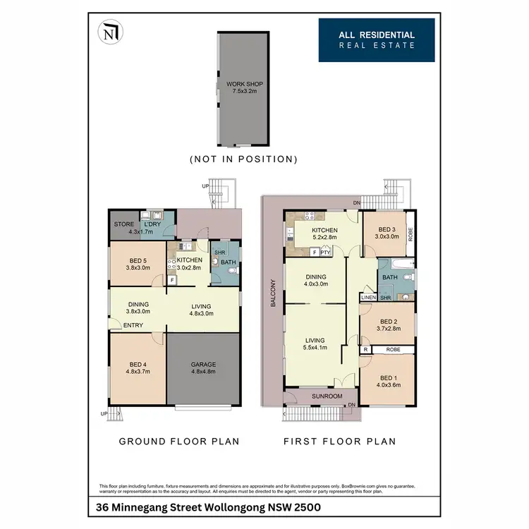 Floorplan of Homely house listing, 36 Minnegang Street, Warrawong NSW 2502