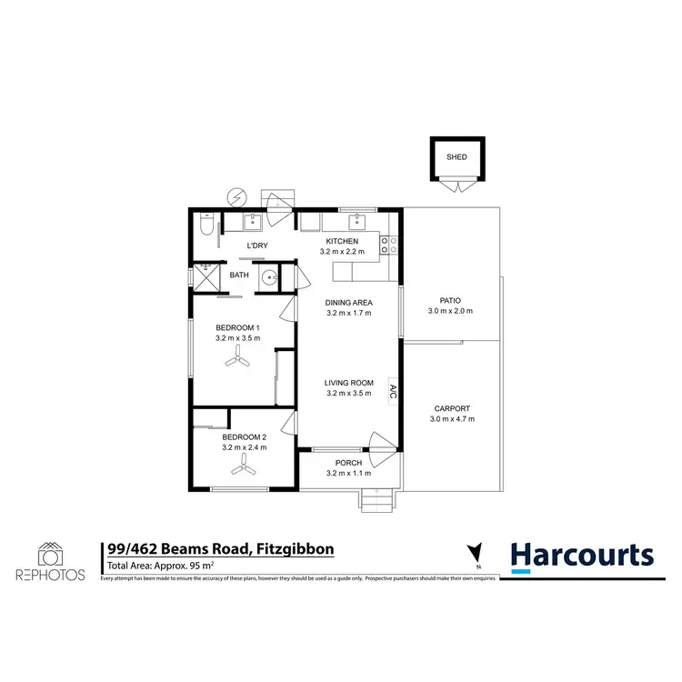 Floorplan of Homely villa listing, 99/462 Beams Road, Fitzgibbon QLD 4018