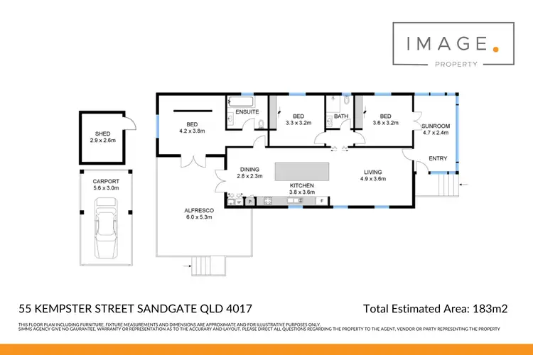 Floorplan of Homely house listing, 55 Kempster Street, Sandgate QLD 4017