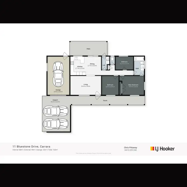 Floorplan of Homely house listing, 11 Bluestone Drive, Carrara QLD 4211