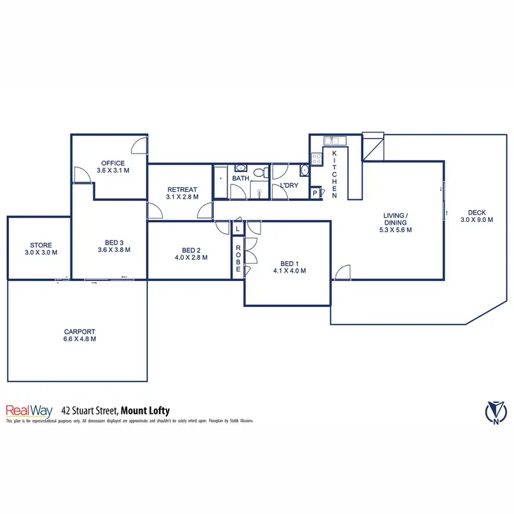 Floorplan of Homely house listing, 42 Stuart Street, Mount Lofty QLD 4350