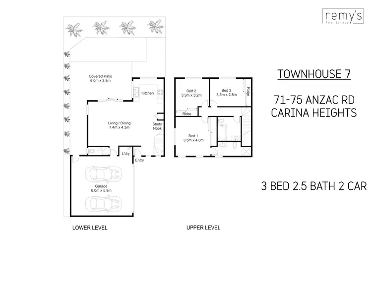 Floorplan of Homely townhouse listing, 7/71 Anzac Road, Carina Heights QLD 4152