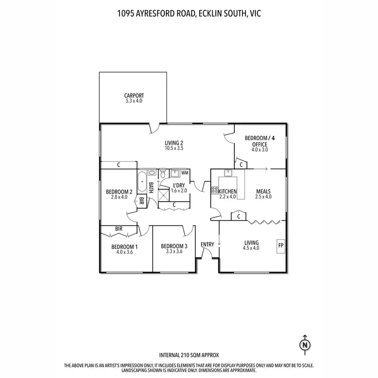 Floorplan of Homely house listing, 1095 Ayresford Road, Ecklin South VIC 3265