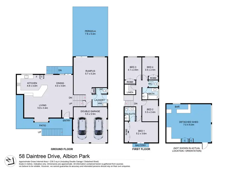 Floorplan of Homely house listing, 58 Daintree Drive, Albion Park NSW 2527