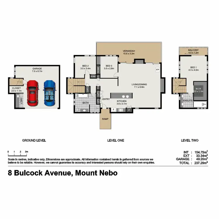 Floorplan of Homely house listing, 8 Bulcock Avenue, Mount Nebo QLD 4520