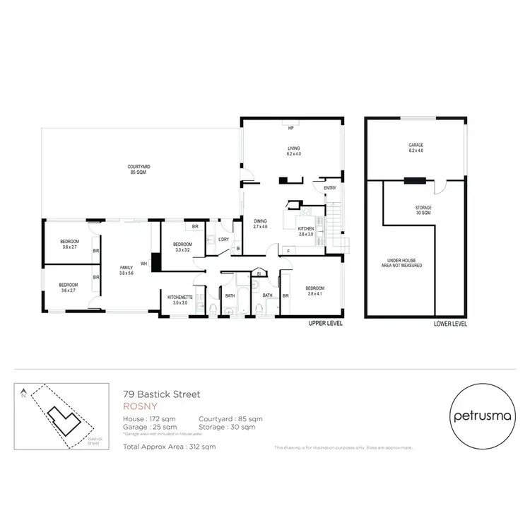 Floorplan of Homely house listing, 79 Bastick Street, Rosny TAS 7018