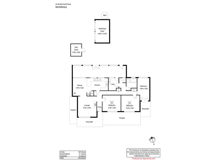 Floorplan of Homely house listing, 20-26 Main North Road, Watervale SA 5452