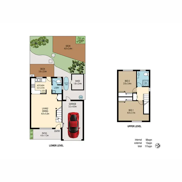 Floorplan of Homely townhouse listing, 10/116 Meadowlands Road, Carina QLD 4152