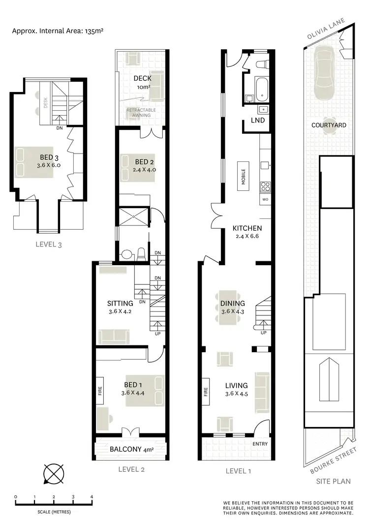 Floorplan of Homely terrace listing, 514 Bourke Street, Surry Hills NSW 2010