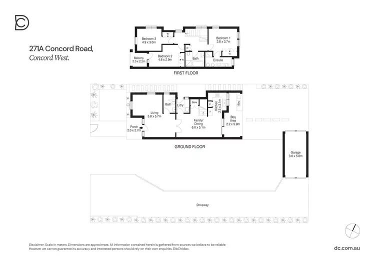 Floorplan of Homely semi-detached listing, 271A Concord Road, Concord West NSW 2138