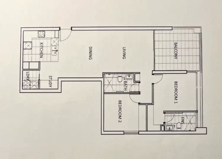Floorplan of Homely apartment listing, 52/5 Hawksburn Road, Rivervale WA 6103
