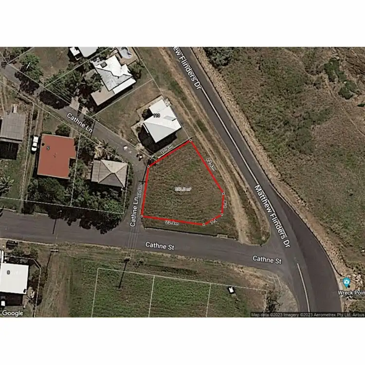 Floorplan of Homely land listing, 112 Matthew Flinders Drive, Cooee Bay QLD 4703