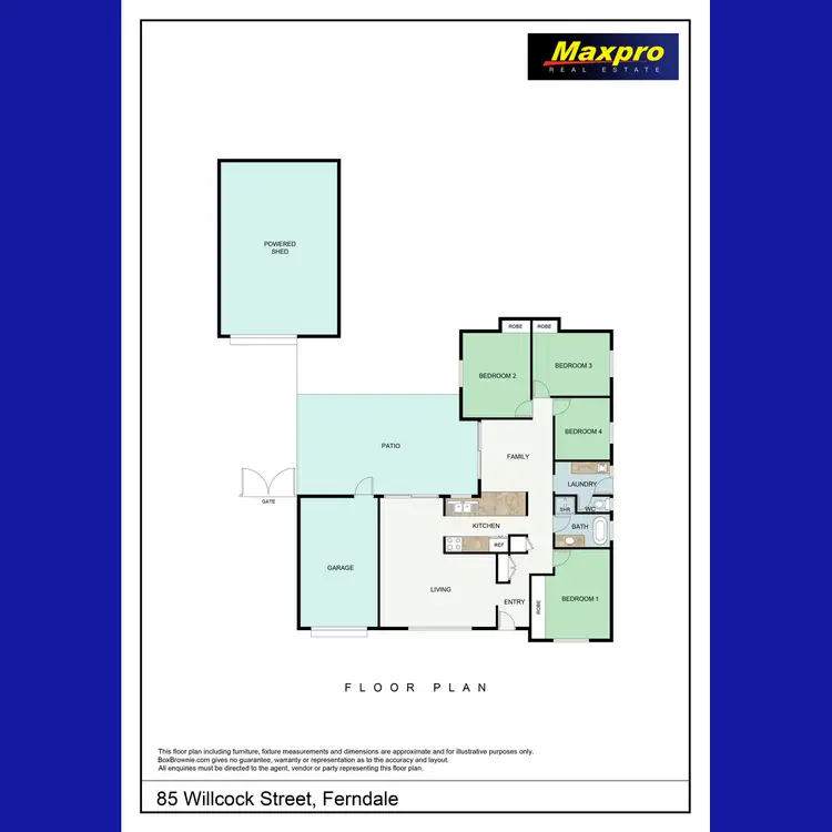 Floorplan of Homely house listing, 85 Willcock Street, Ferndale WA 6148