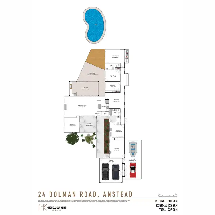 Floorplan of Homely rural property listing, 24 Dolman Road, Anstead QLD 4070