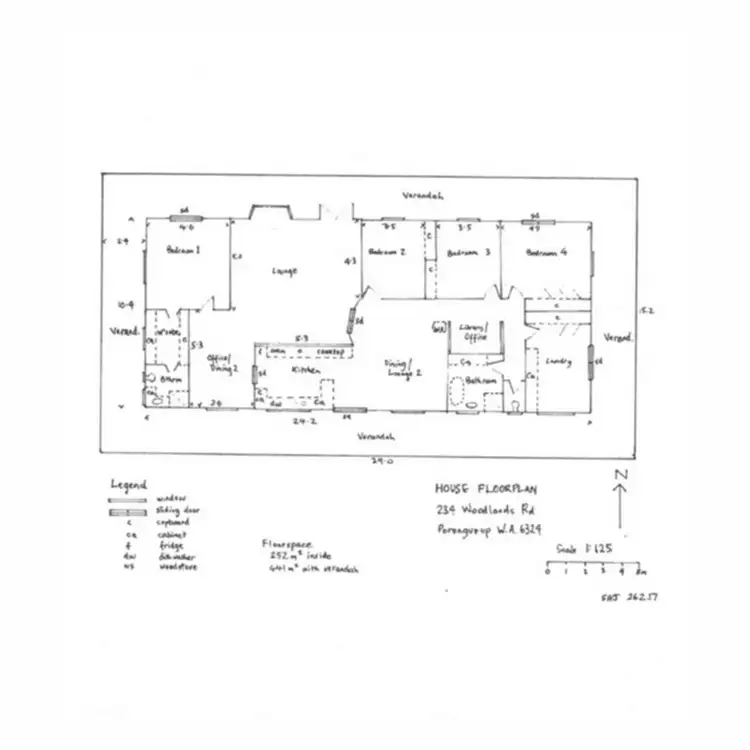 Floorplan of Homely rural property listing, 234 Woodlands Road, Porongurup WA 6324