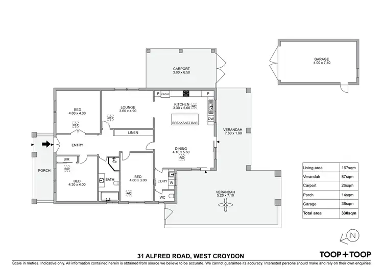 Floorplan of Homely house listing, 31 Alfred Road, West Croydon SA 5008