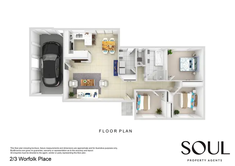 Floorplan of Homely apartment listing, 2/3 Worfolk Place, Griffith NSW 2680