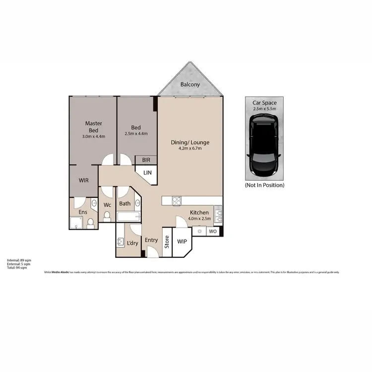 Floorplan of Homely unit listing, 8/40 Marine Parade, Miami QLD 4220
