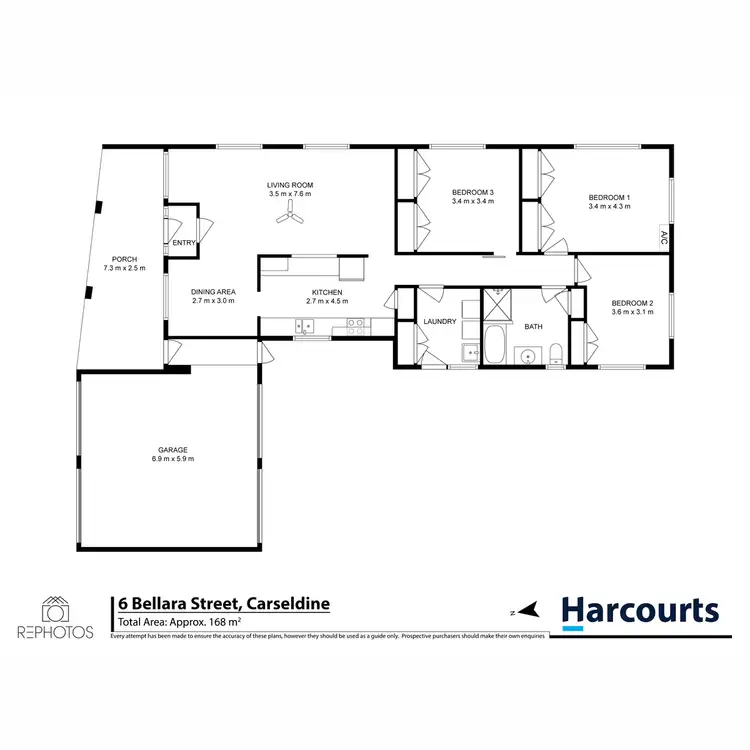 Floorplan of Homely house listing, 6 Bellara Street, Carseldine QLD 4034