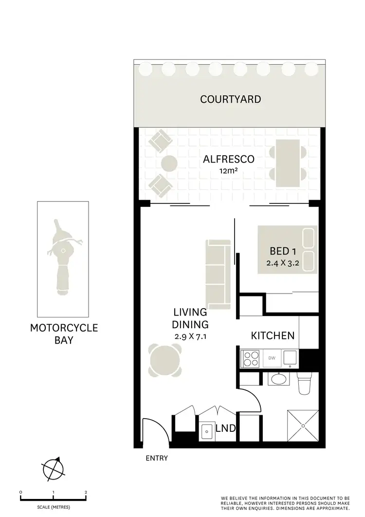 Floorplan of Homely apartment listing, AG01/91 Old South Head Road, Bondi Junction NSW 2022