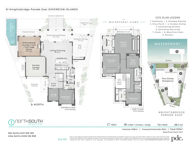 Floorplan of Homely house listing, 61 Knightsbridge Parade East, Sovereign Islands QLD 4216