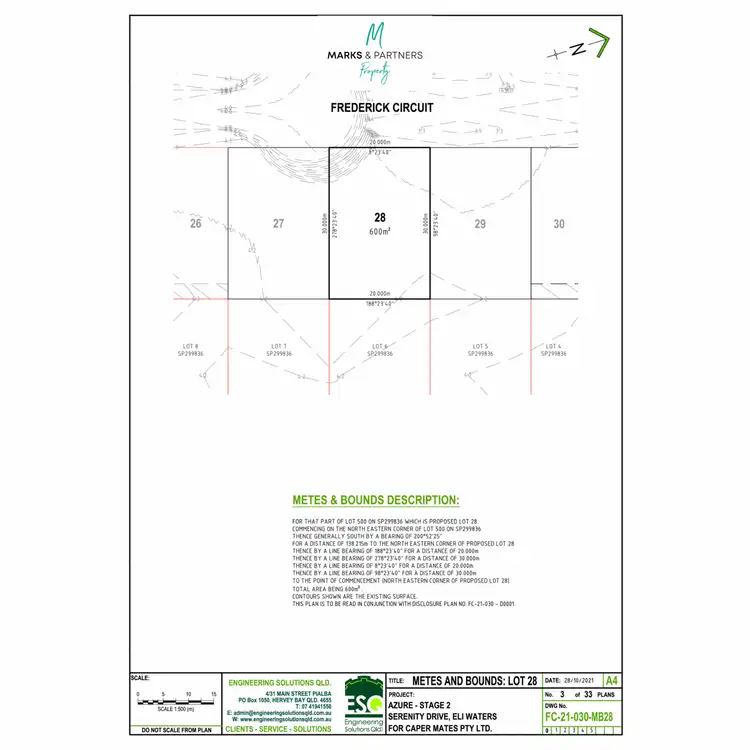 Floorplan of Homely land listing, Lot 28 Frederick Circuit, Eli Waters QLD 4655