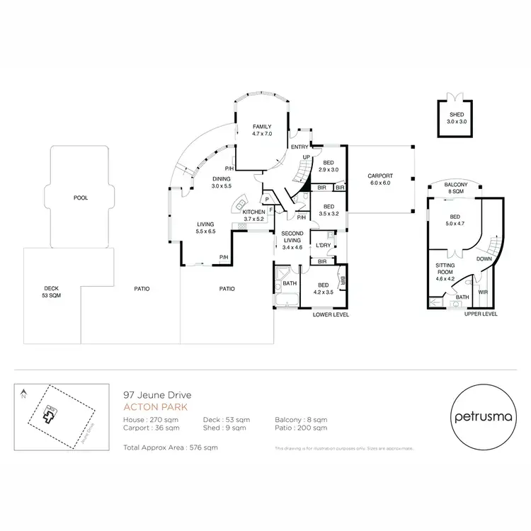 Floorplan of Homely house listing, 97 Jeune Drive, Acton Park TAS 7170