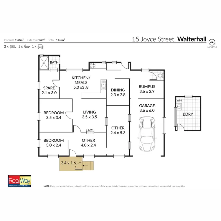Floorplan of Homely house listing, 15 Joyce Street, Walterhall QLD 4714