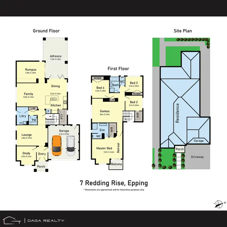 Floorplan of Homely house listing, 7 Redding Rise, Epping VIC 3076