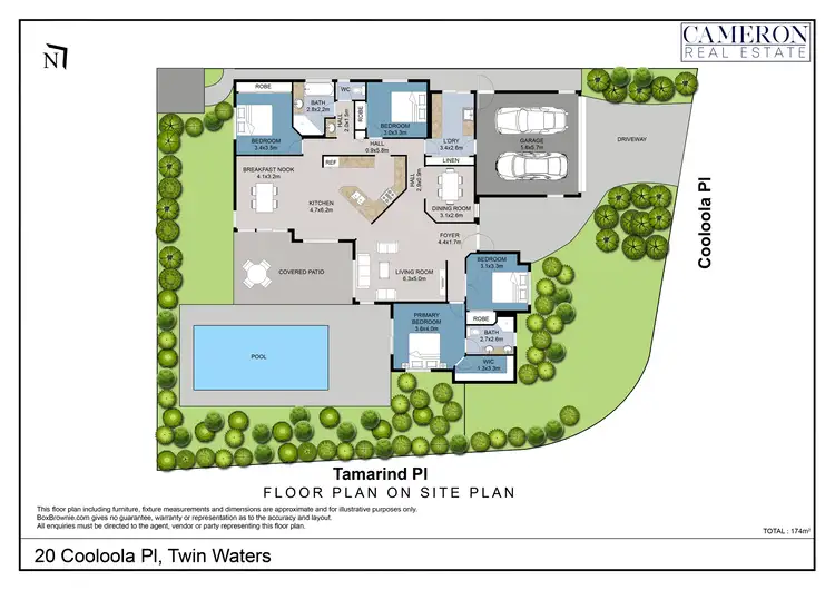 Floorplan of Homely house listing, 20 Cooloola Place, Twin Waters QLD 4564