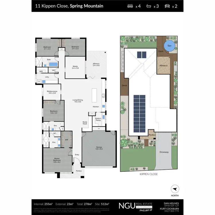 Floorplan of Homely house listing, 11 Kippen Close, Spring Mountain QLD 4300