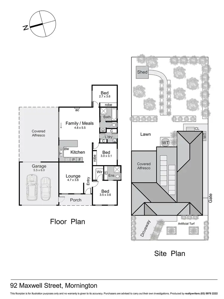 Floorplan of Homely house listing, 92 Maxwell Street, Mornington VIC 3931