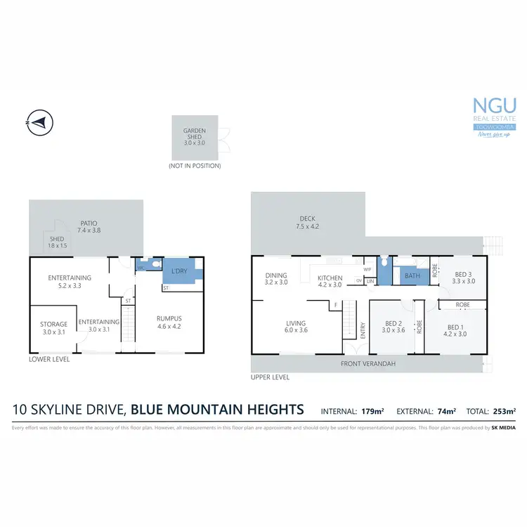Floorplan of Homely house listing, 10 Skyline Drive,, Blue Mountain Heights QLD 4350
