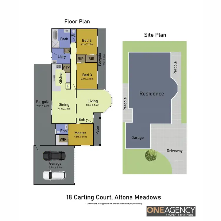 Floorplan of Homely house listing, 18 Carling Court, Altona Meadows VIC 3028