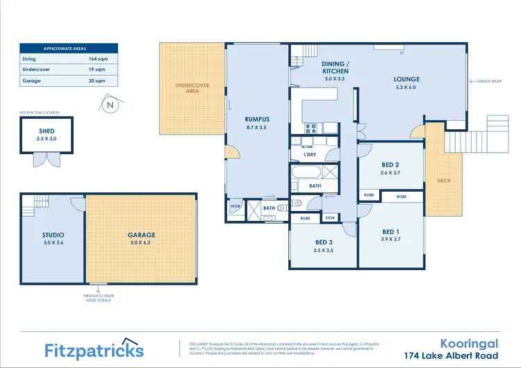 Floorplan of Homely house listing, 174 Lake Albert Road, Kooringal NSW 2650