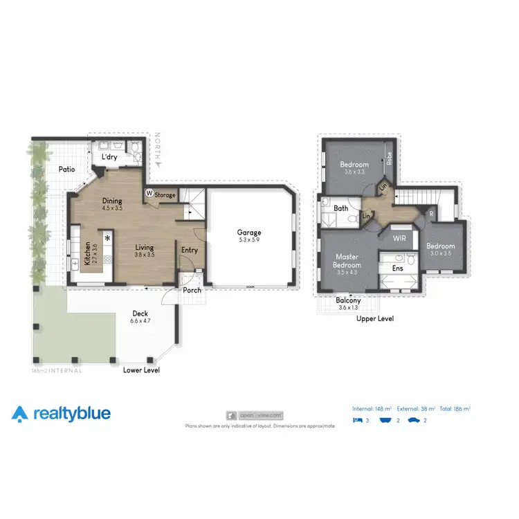 Floorplan of Homely semi-detached listing, 1/4 Gammon Drive, Varsity Lakes QLD 4227