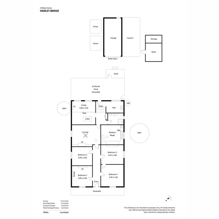 Floorplan of Homely house listing, 18 Makin Street, Hamley Bridge SA 5401